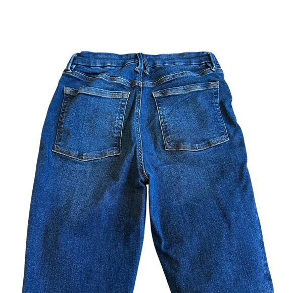 Good American Power Stretch Pull-On Skinny Jeans Dark Wash Size 3 Large Women's - Picture 7 of 9